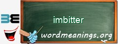 WordMeaning blackboard for imbitter